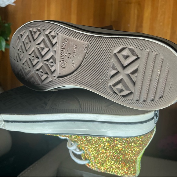 CONVERSE X JW Anderson Glitter Shoes. Men’s 9.5/women’s 11.5. - Picture 9 of 12